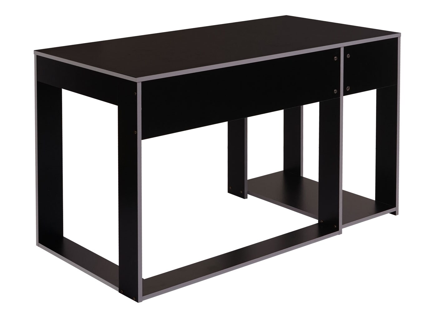Schreibtisch MCW-J26, Computertisch Bürotisch, 120x60x76cm ~ schwarz-grau