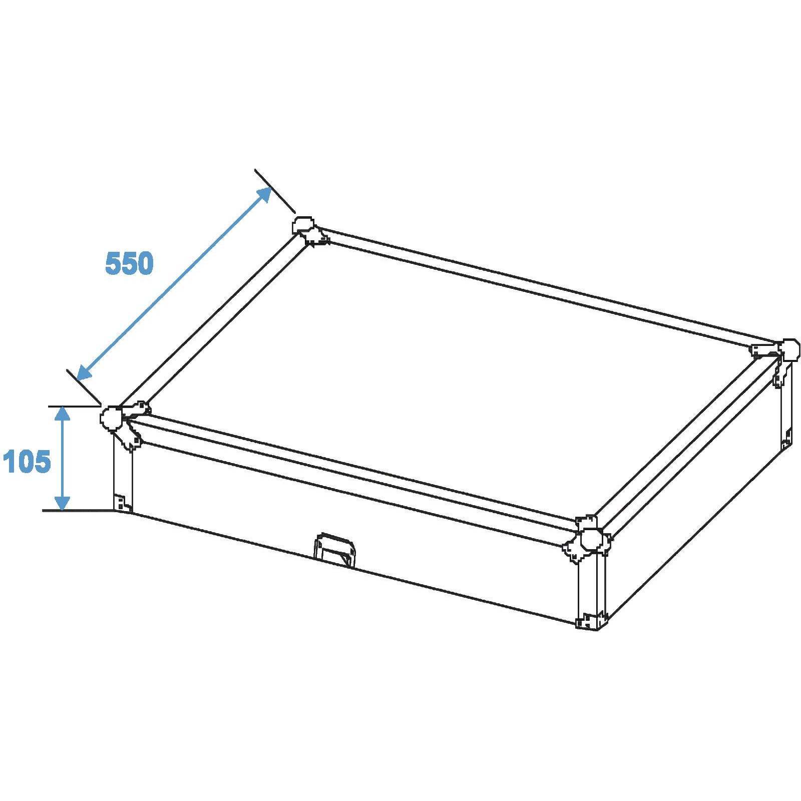 Omnitronic MCB-19 12U 19 inch topload flightcase