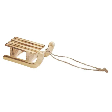 hobbyfun Schlitten hellbraun, 7 x 3,6 x 2,3 cm