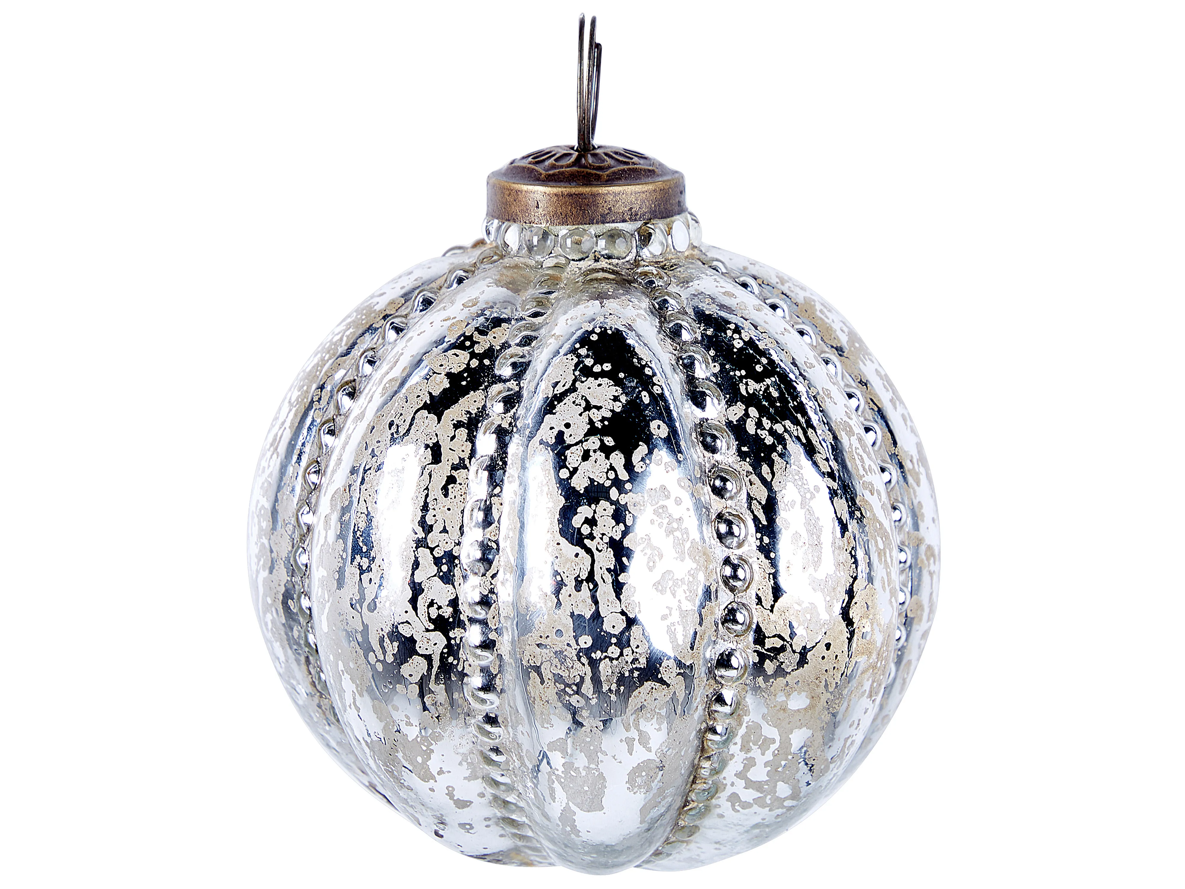 Set van 6 kerstballen ARGENTIN Glas Zilver