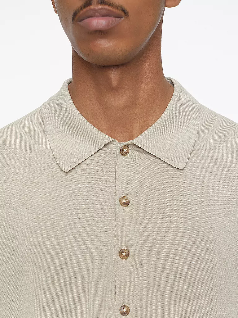 CLOSED Strickpoloshirt  beige