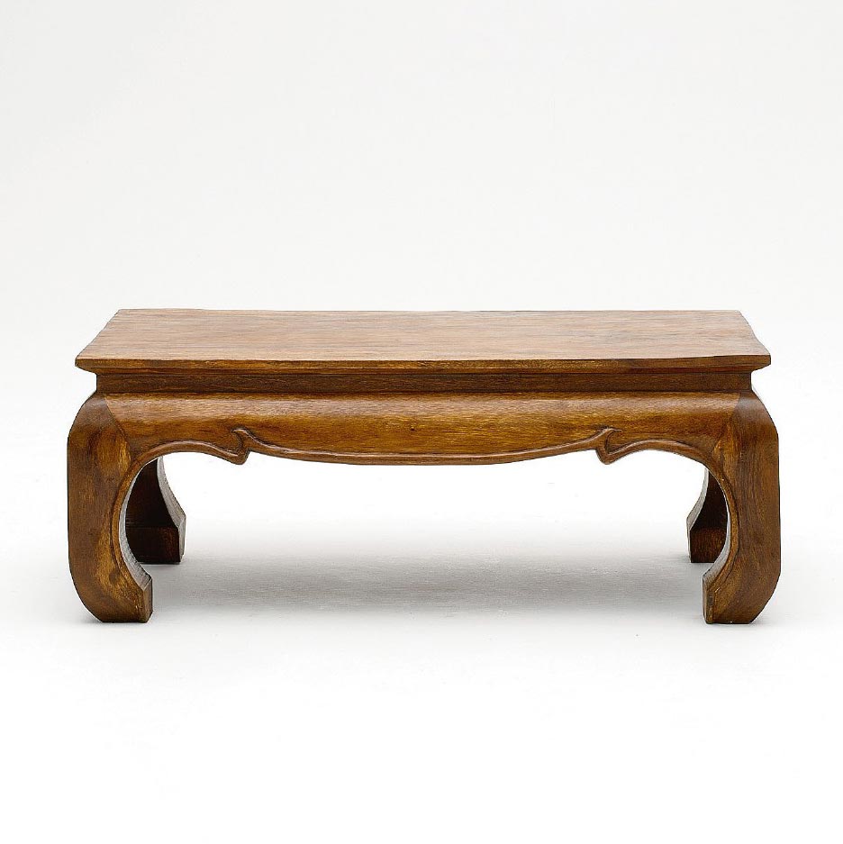 Opiumtisch, braun, T 80 cm, B 80 cm, H 41 cm von fischer's lagerhaus
