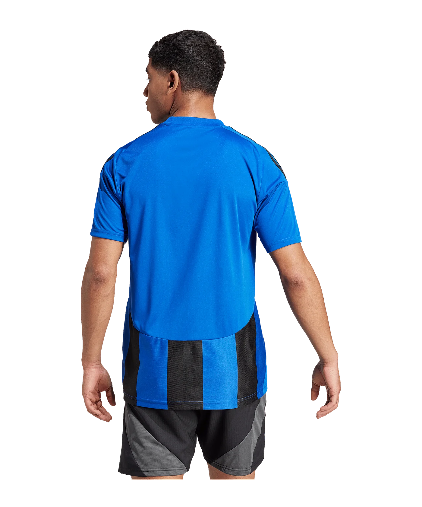 adidas Striped 24 Trikot Blau Schwarz