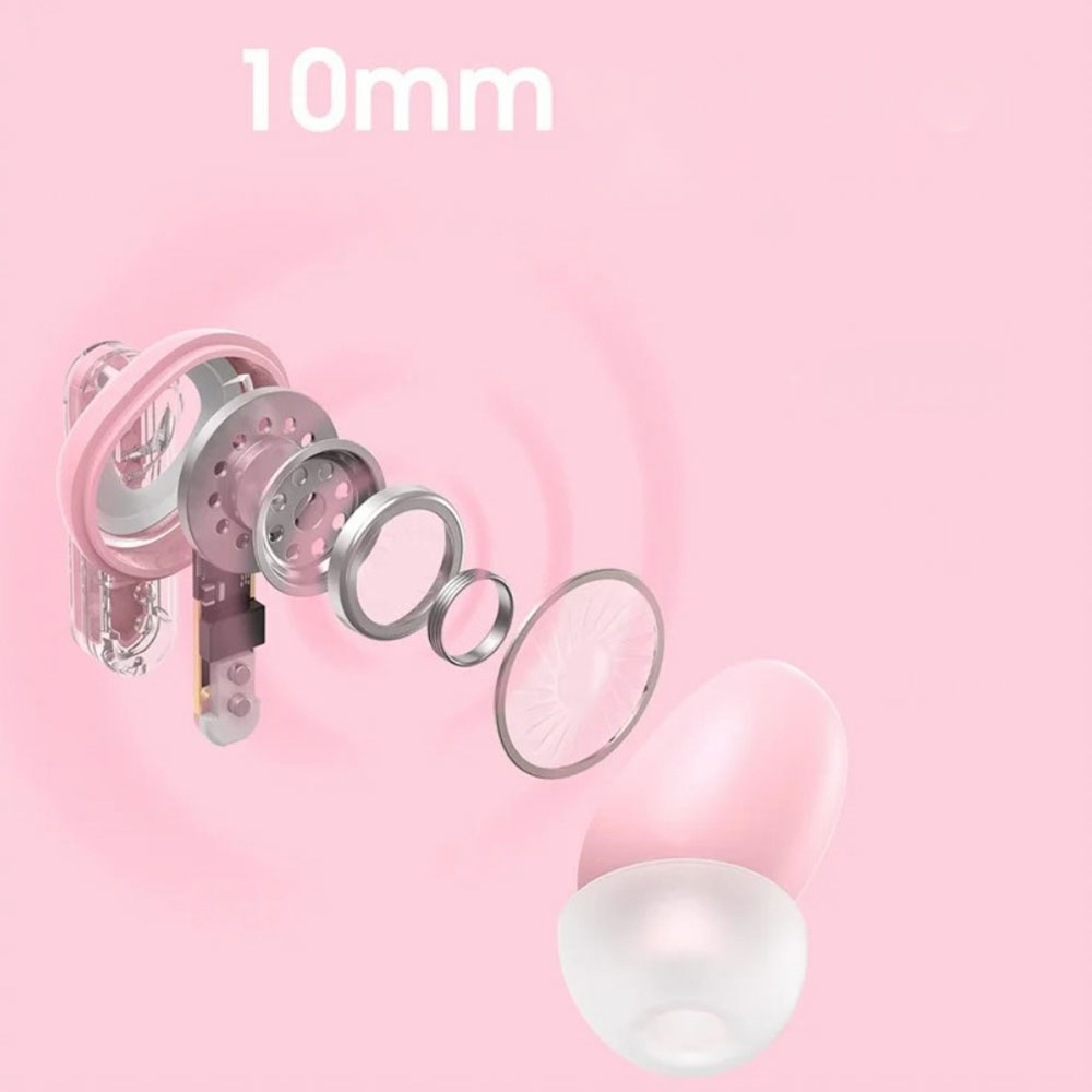 T5 TWS Gaming Bluetooth In-Ear Kopfhörer True Wireless Headset mit Ladecase   Noise Cancelling - Lila
