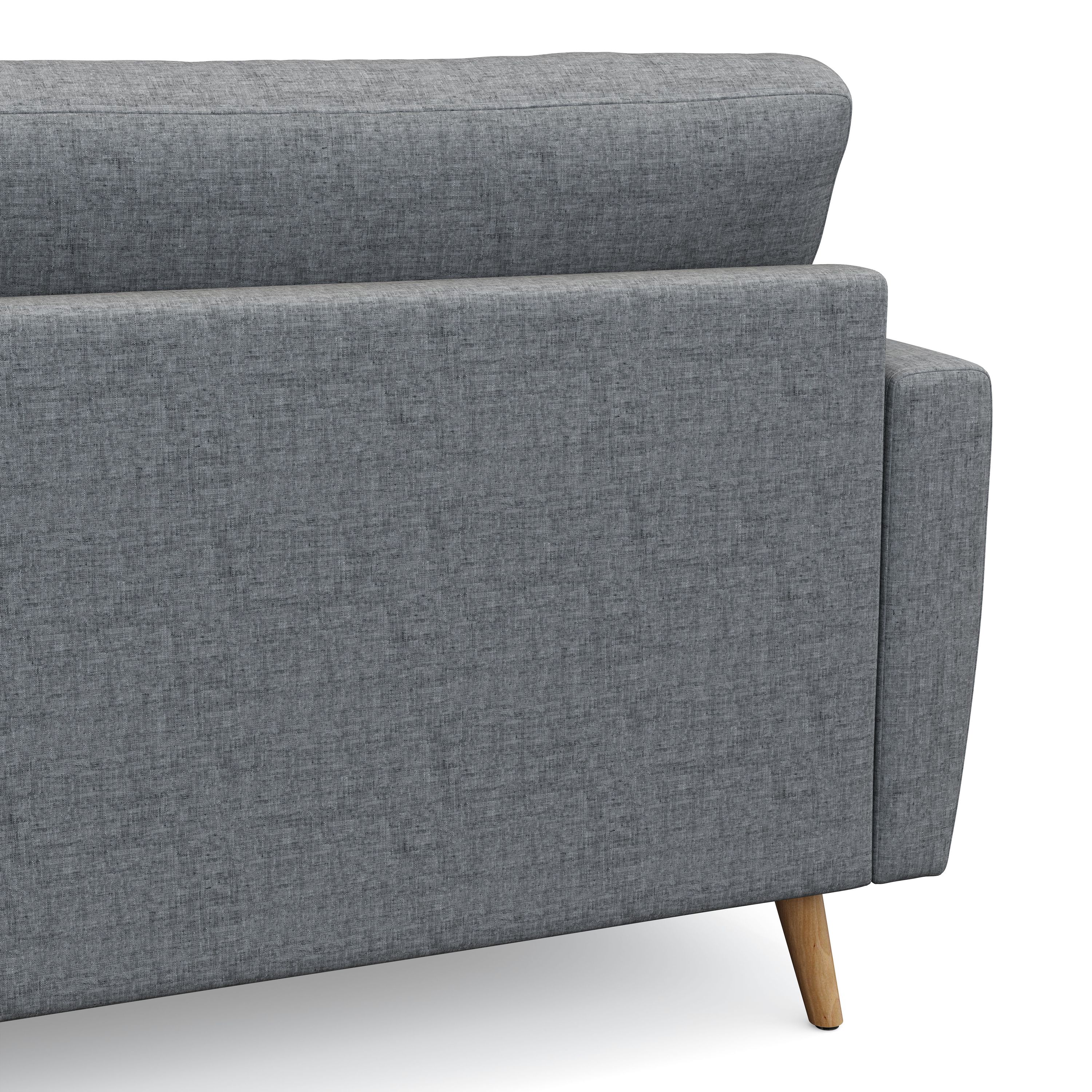 Sofa MANDY 3-Sitzer grau