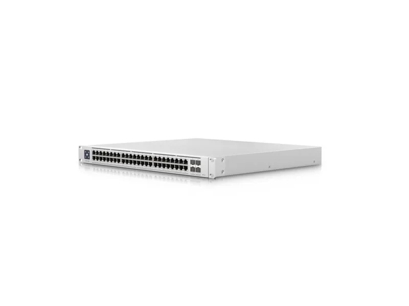 Ubiquiti UniFi Switch USW-Enterprise-48-PoE - Switch - L3 - Administreret - 48 x 100/1000/2.5G (PoE )   4 x 1 Gigabit / 10 Gigabit SFP  (uplink) - monterbar på stativ - PoE  (720 W)
