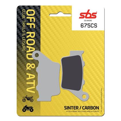 Plaquettes de freins SBS 675CS Organique arrière