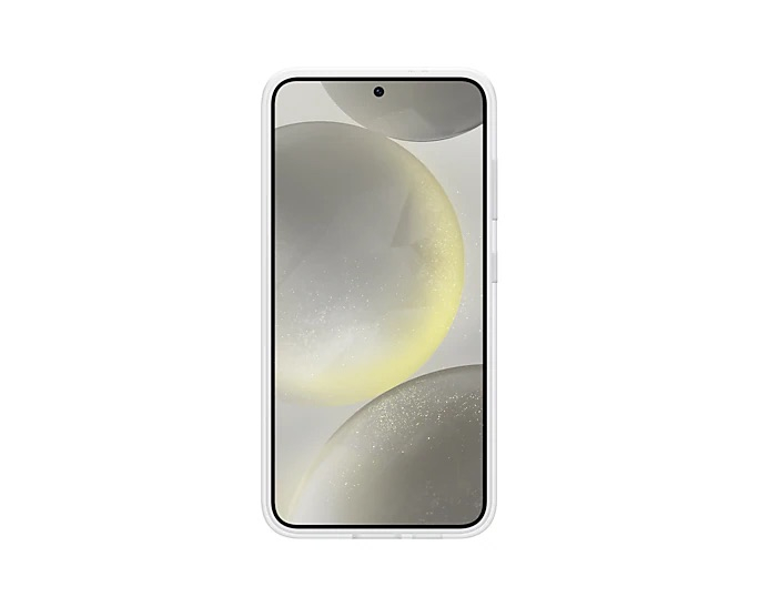 Galaxy S24 Flipsuit Hardcase Hülle Clear Cover   NFC Einlegekarte (EF-MS921CWEGWW) - Transparent / Weiss