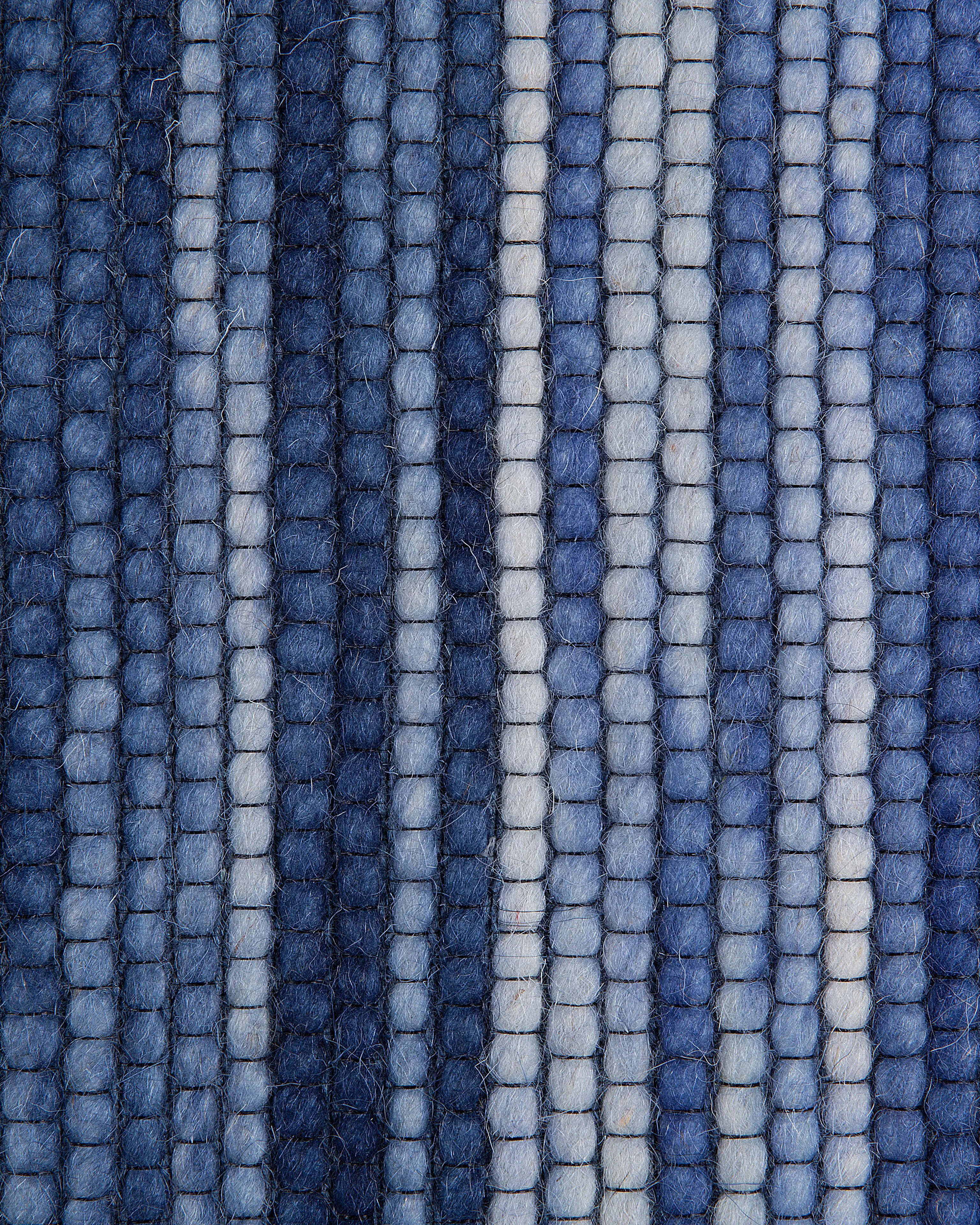Vloerkleed KAPAKLI Blauw 140 x 200 cm Wol