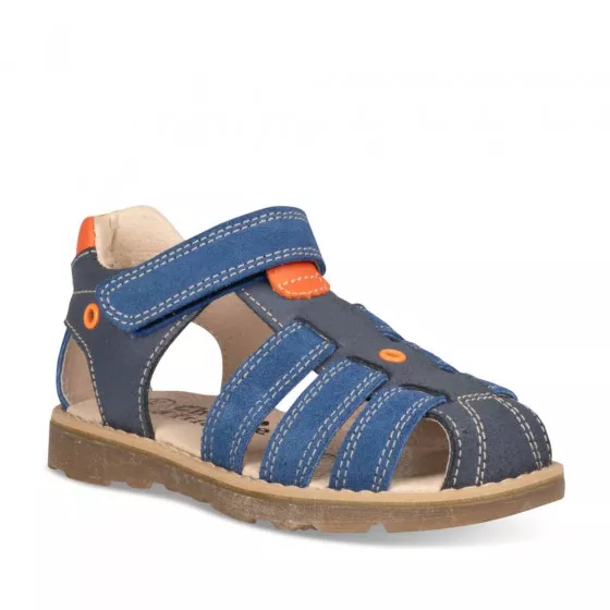 Sandales BLEU CHARLIE & FRIENDS CUIR