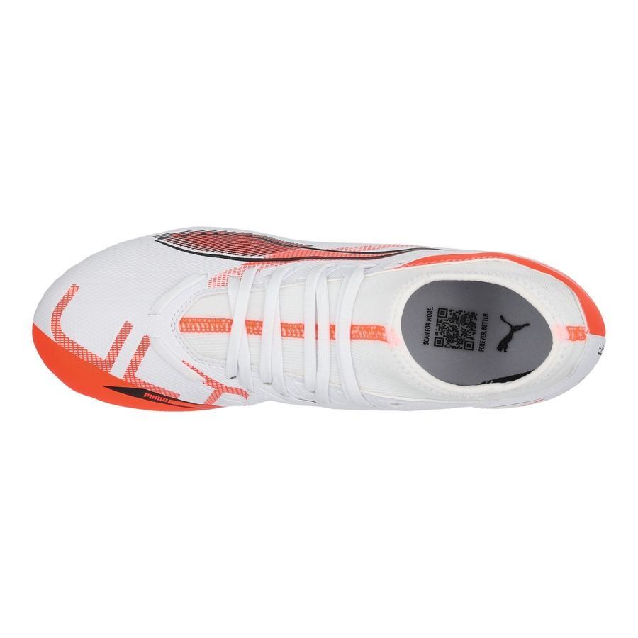 PUMA Ultra 5 Play   FG/AG Unlimited - Blanc/Noir/Glowing Red