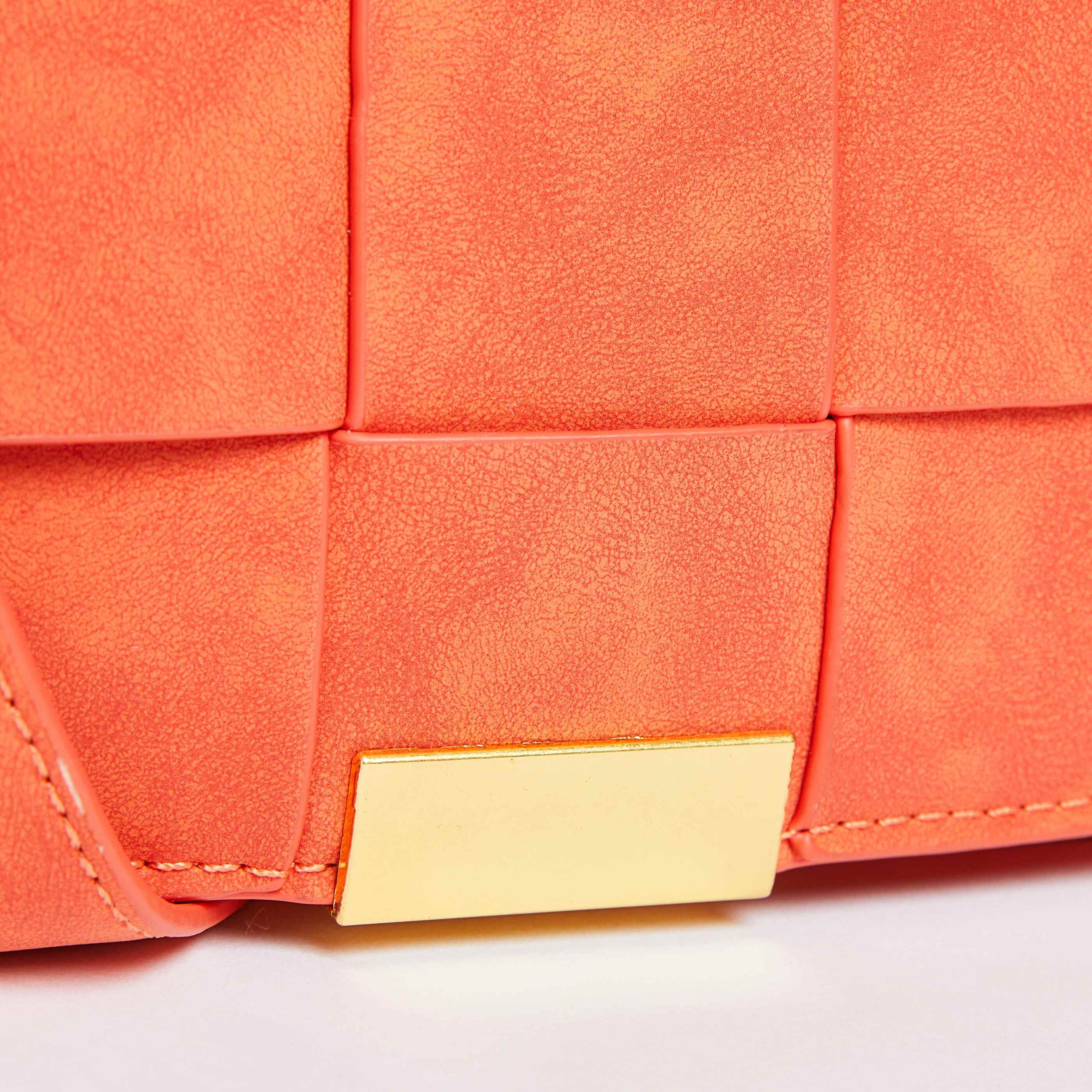 Sac à rabat matelassé - ORANGE