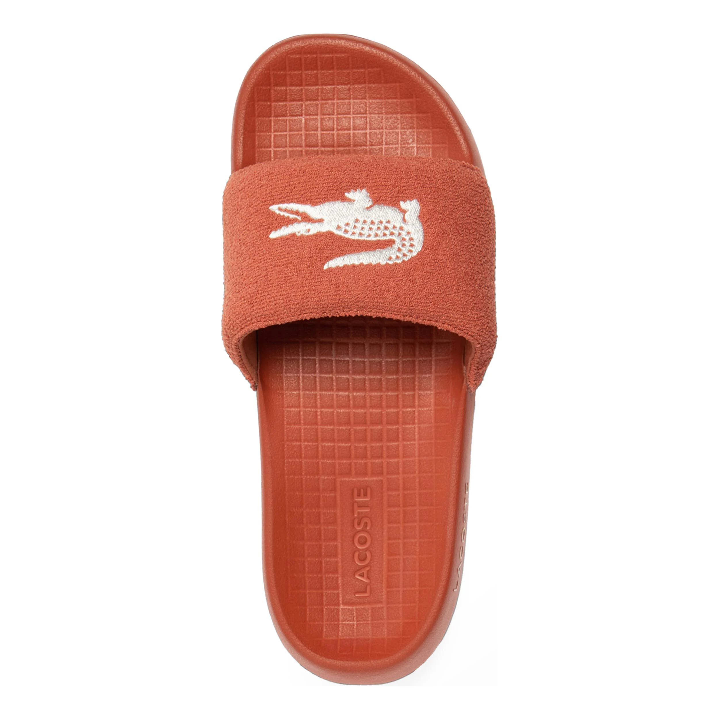 Lacoste Serve Slide 1.0 Tongs Femmes - Rouge Vin