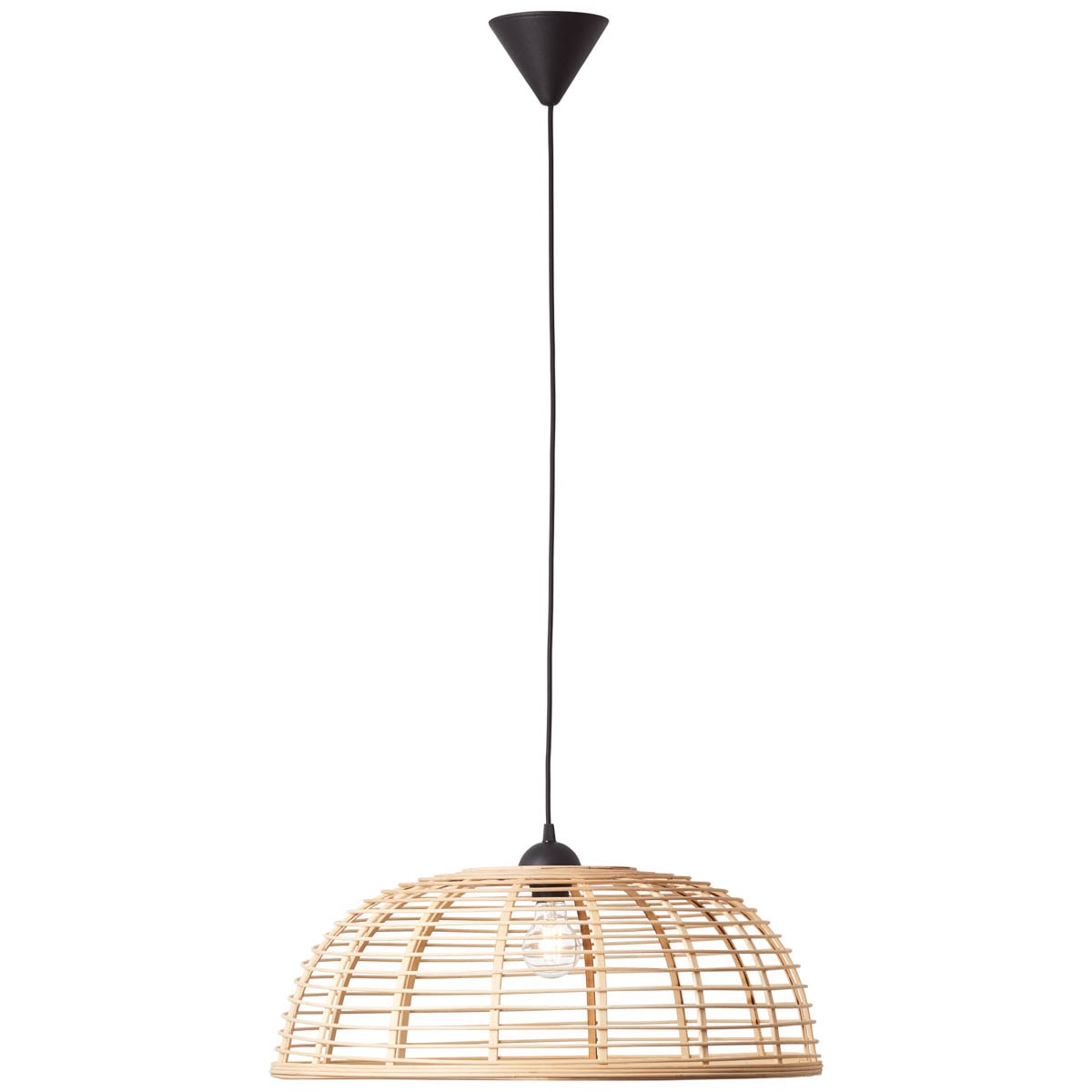 Brilliant Pendelleuchte »Crosstown« E27 1 Stk. Hängelampe 56cm holz hell/schwarz