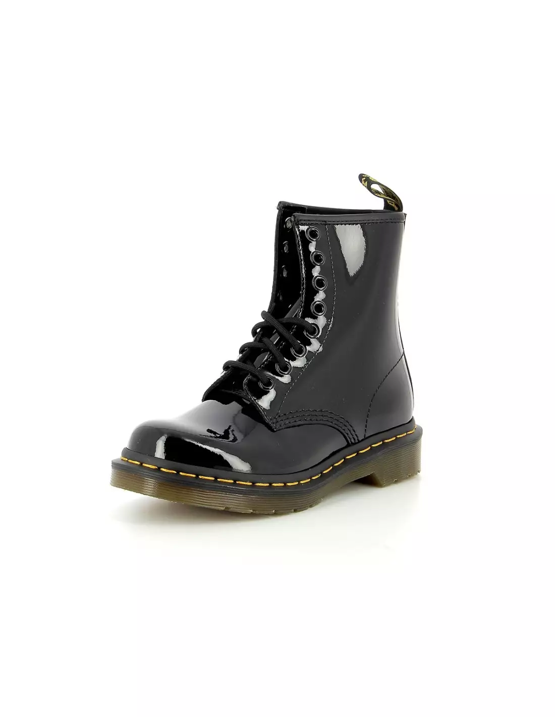 DR MARTENS 1460 PATENT VERNI - Boots & bottines Noir