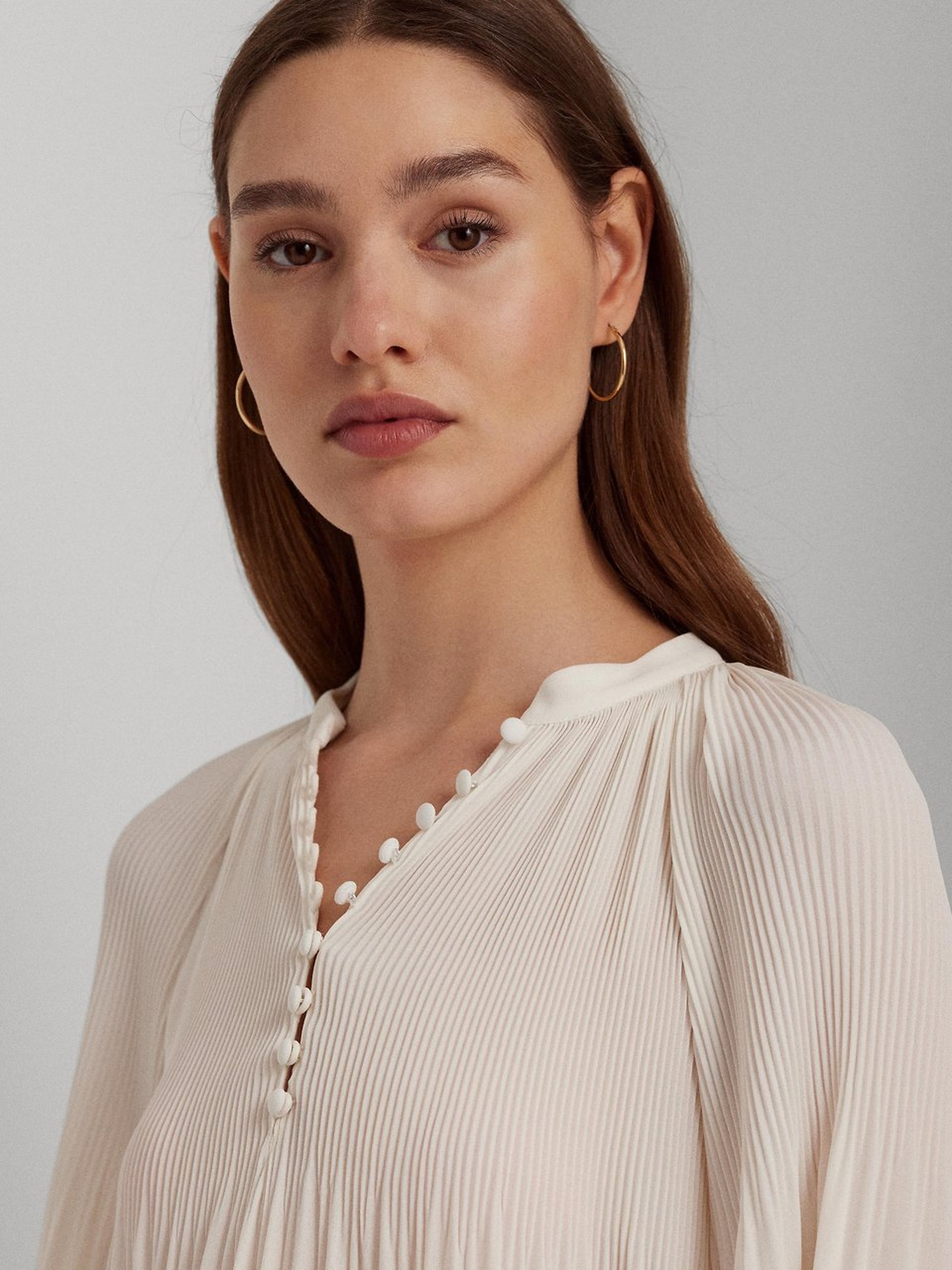 Bluse mit Stehkragen