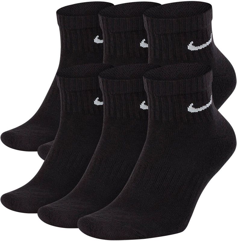 Nike - Everyday Cushioned - Sportsokken - Zwart - Unisex - Set van 3