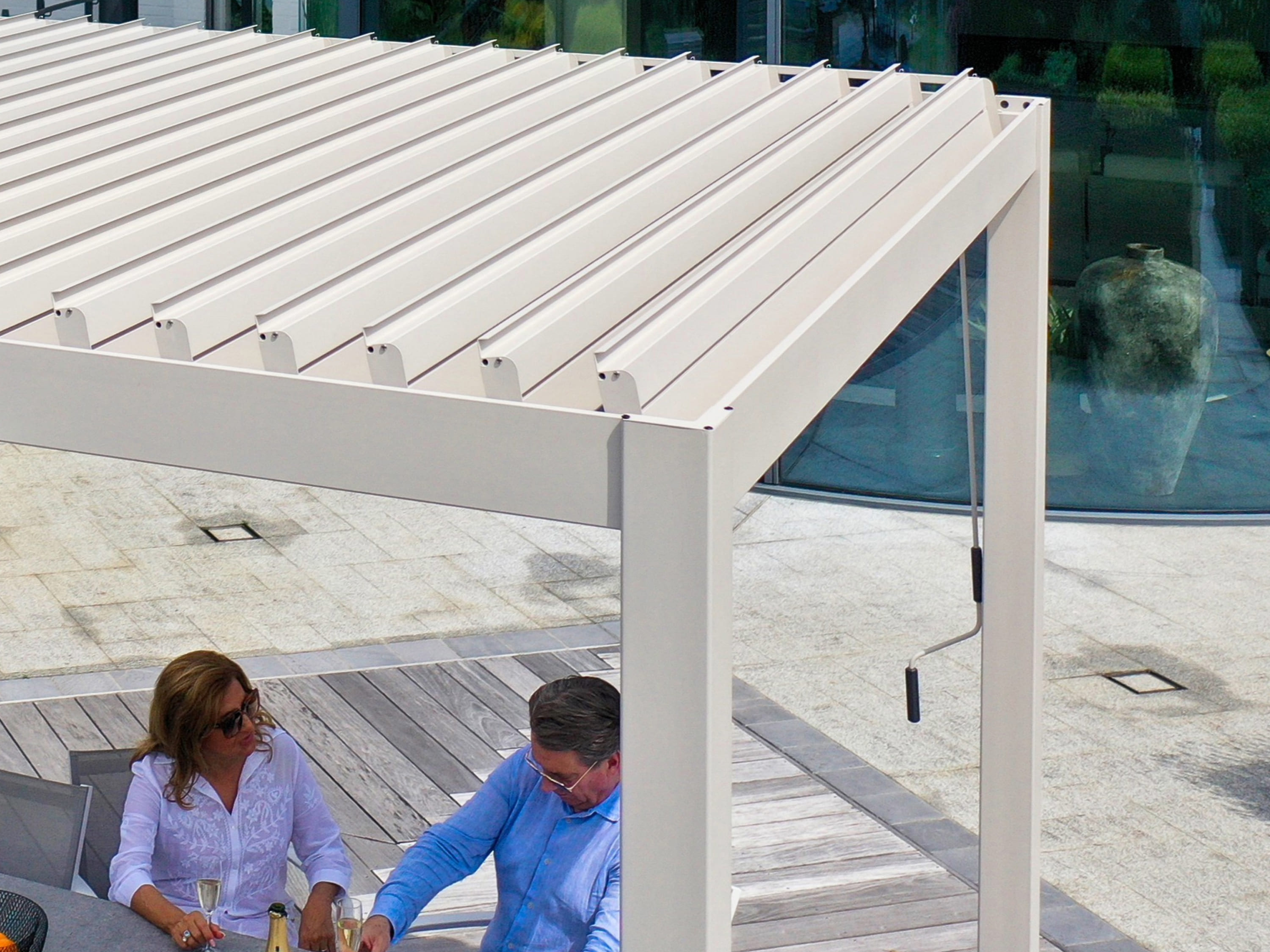 Mirador Deluxe 300 x 600 cm overkapping - Grey