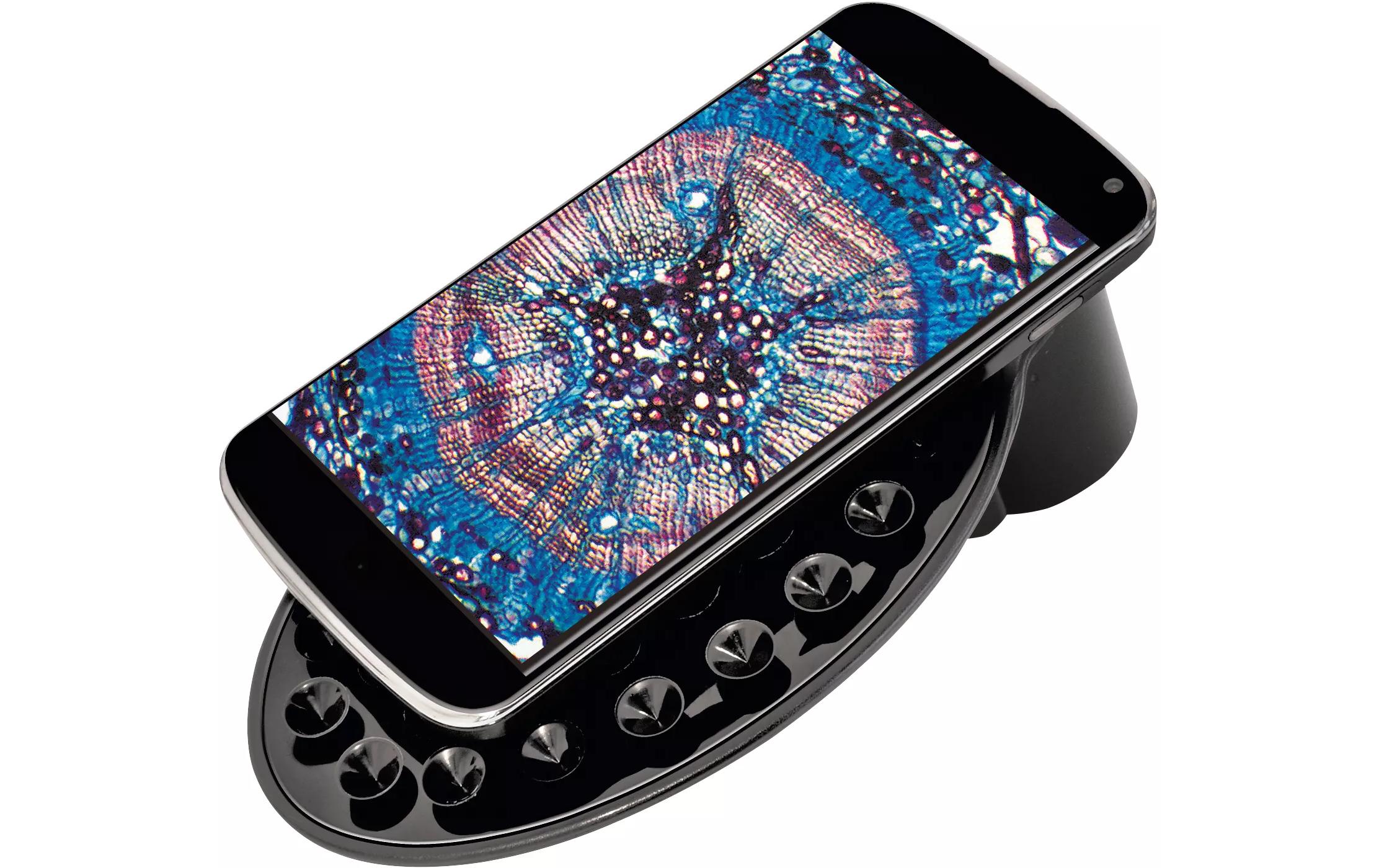 Mikroskop 40x-1280x<br>Kinder-Mikroskop mit Smartphone-Halterung