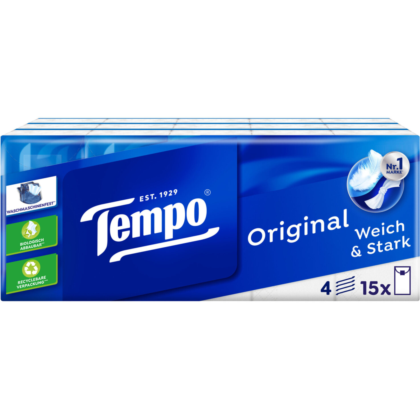Tempo Taschentücher Klassik Softpack 15x10 Tücher