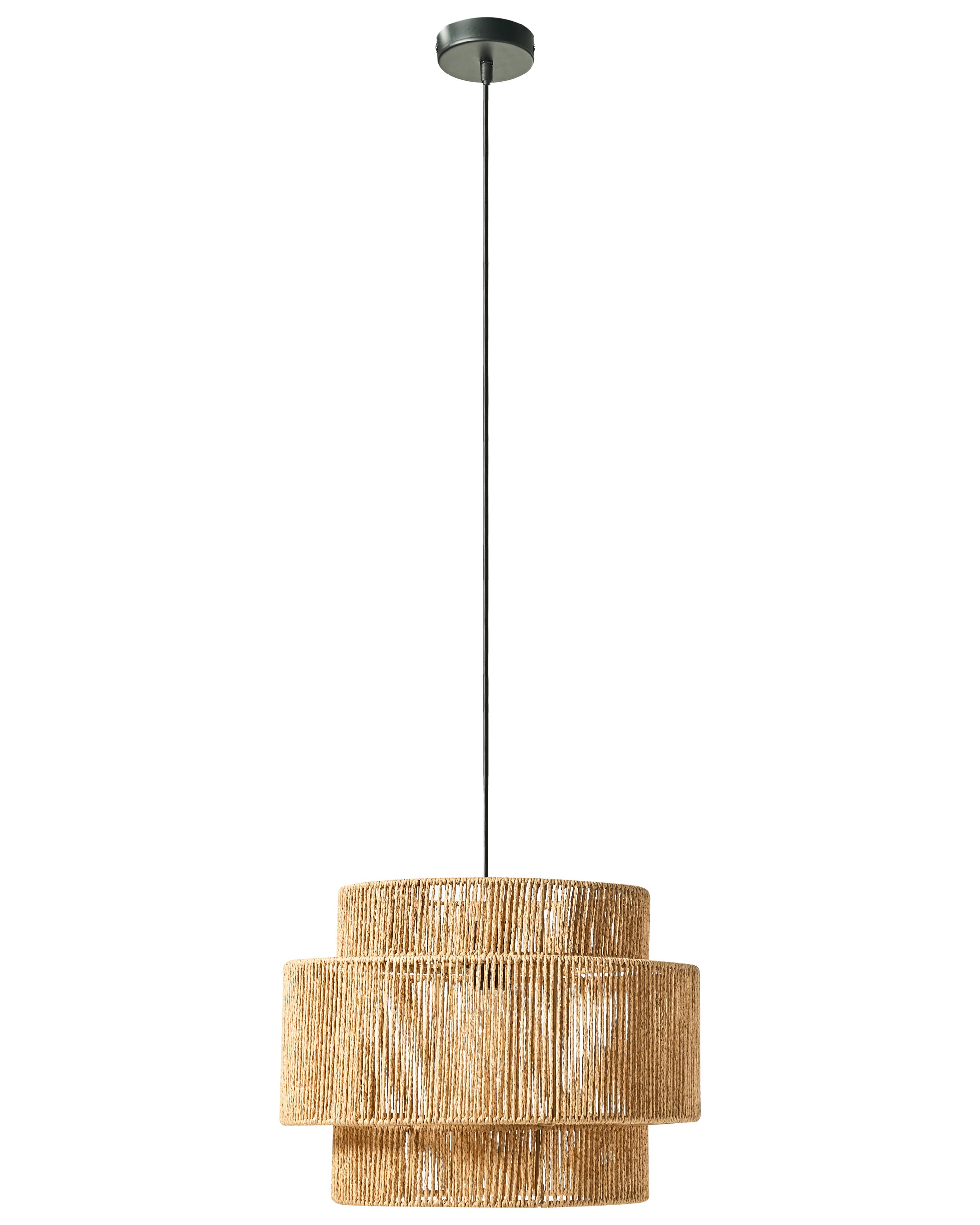 Hanglamp WOKIRO Papierkoord Natuurlijk