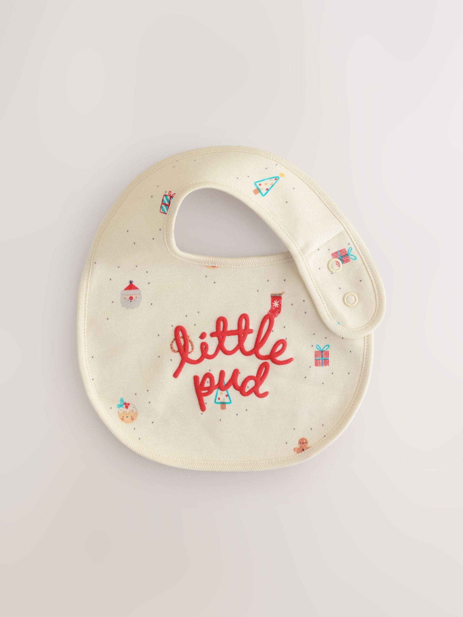 Rood - Verpakking met 3 babyslabbetjes