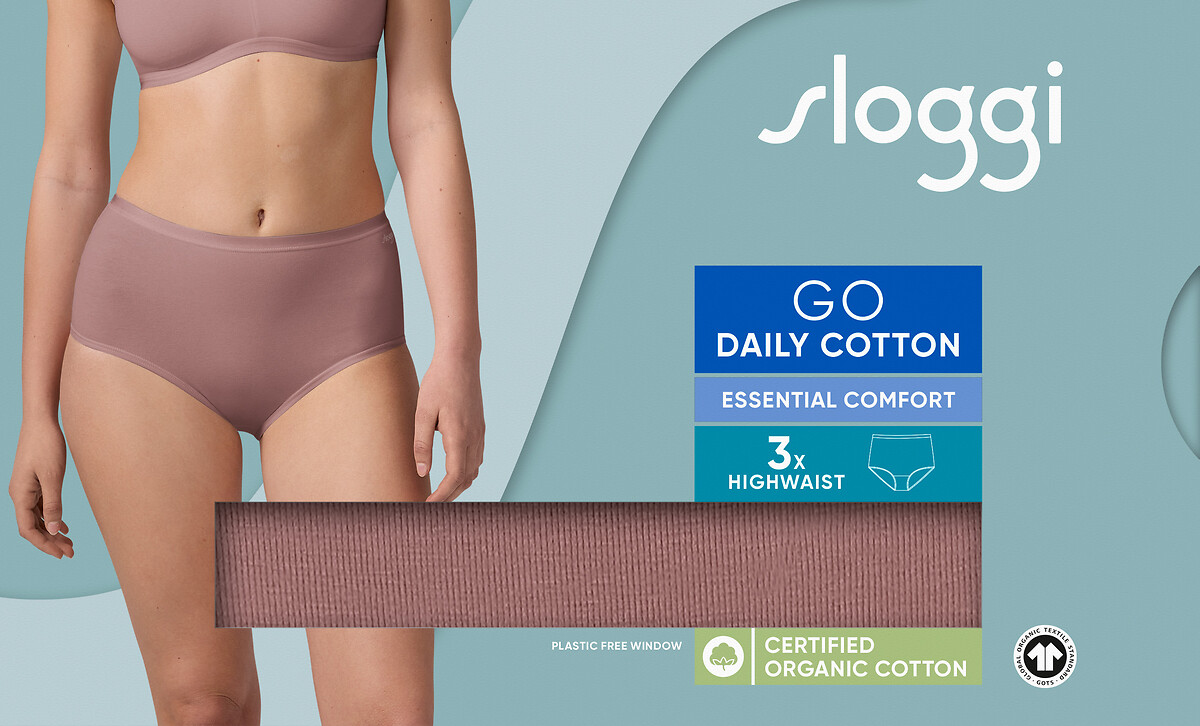 SLOGGI<br>Conjunto de 3 slips altos Go Daily Cotton