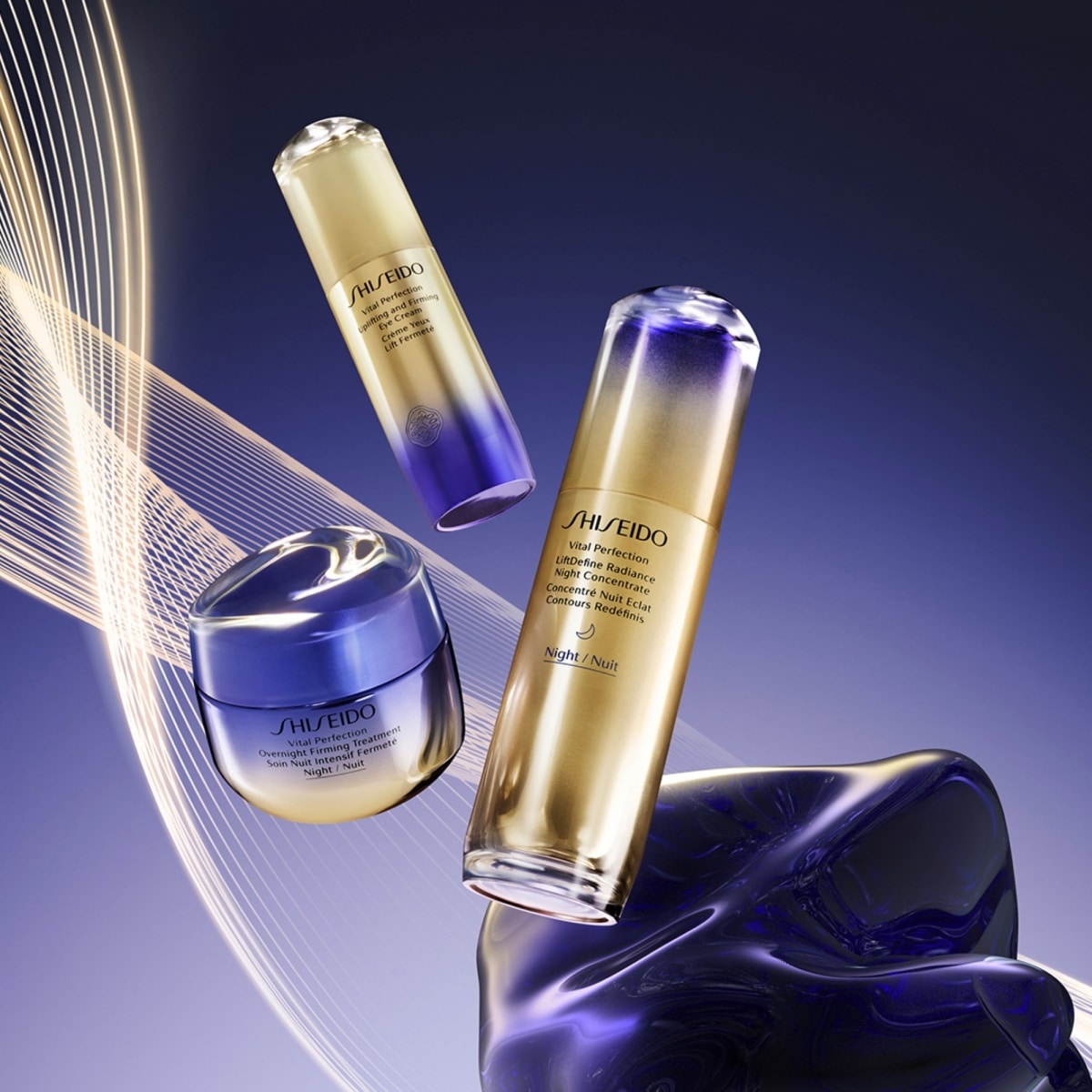 SHISEIDO Vital Perfection Concentré Nuit Éclat Contours Redéfinis