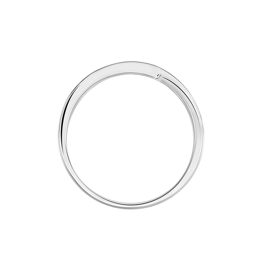Bague Anelyse Or Blanc Oxyde De Zirconium