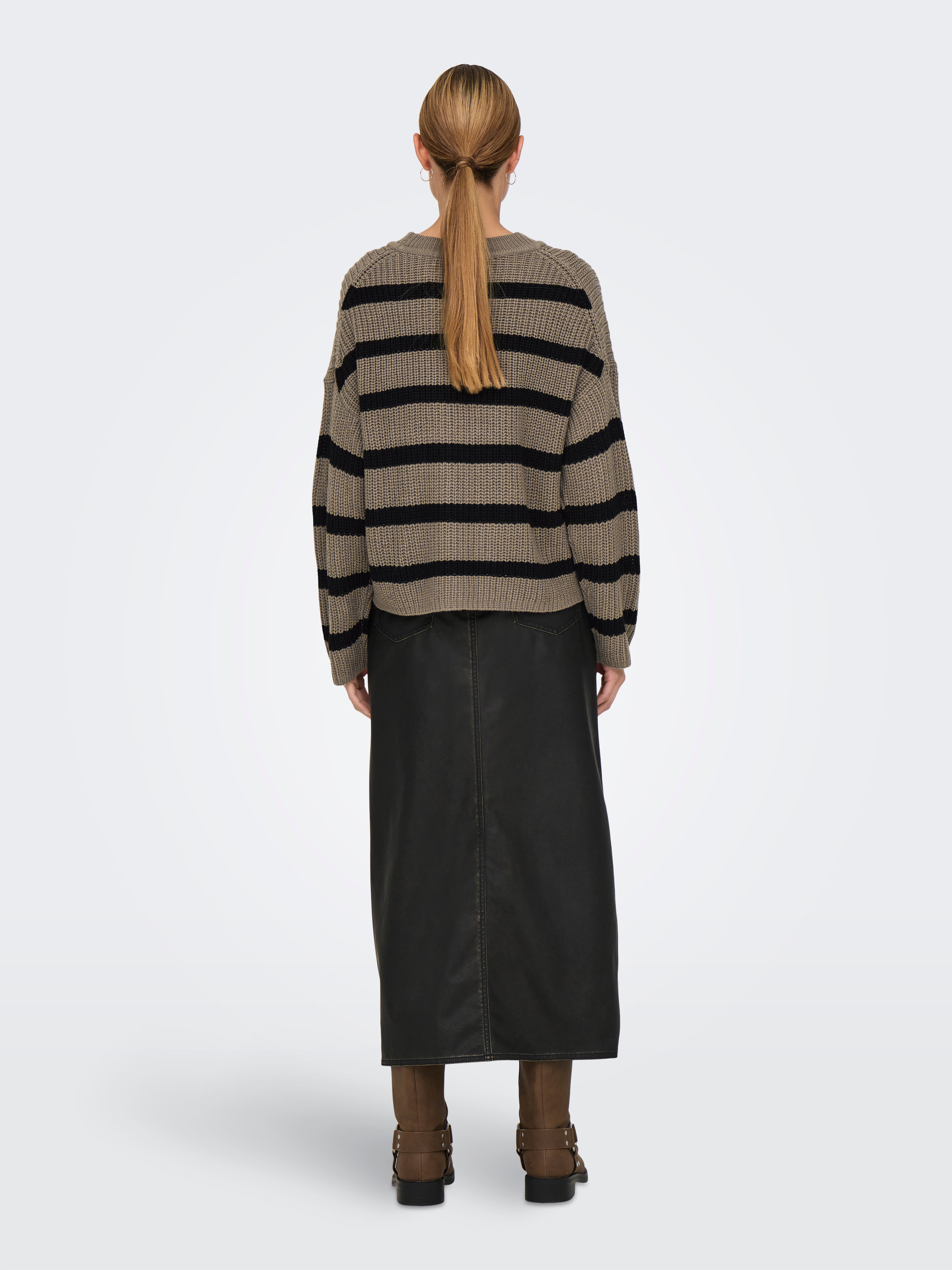 JDYJUSTY Strickpullover Walnut
