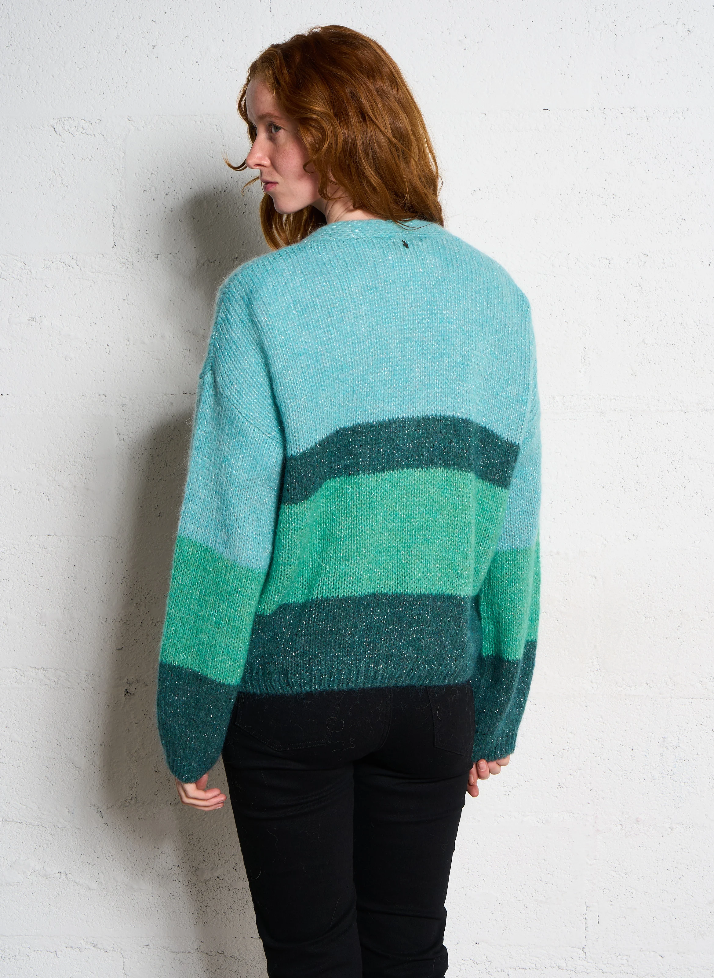 TABAR - Cardigan ample imprimé| Vert