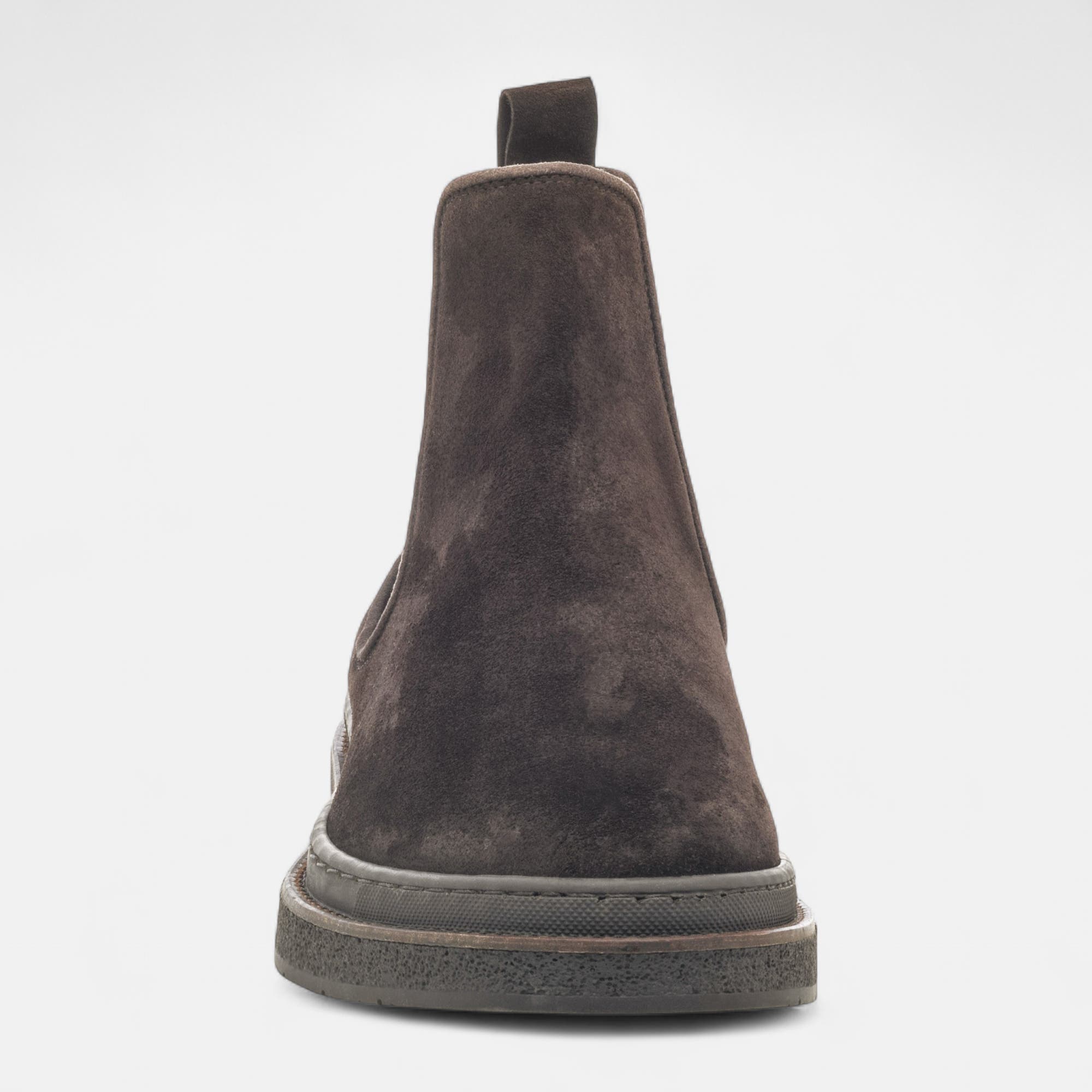 Boots chelsea Homme en cuir marron