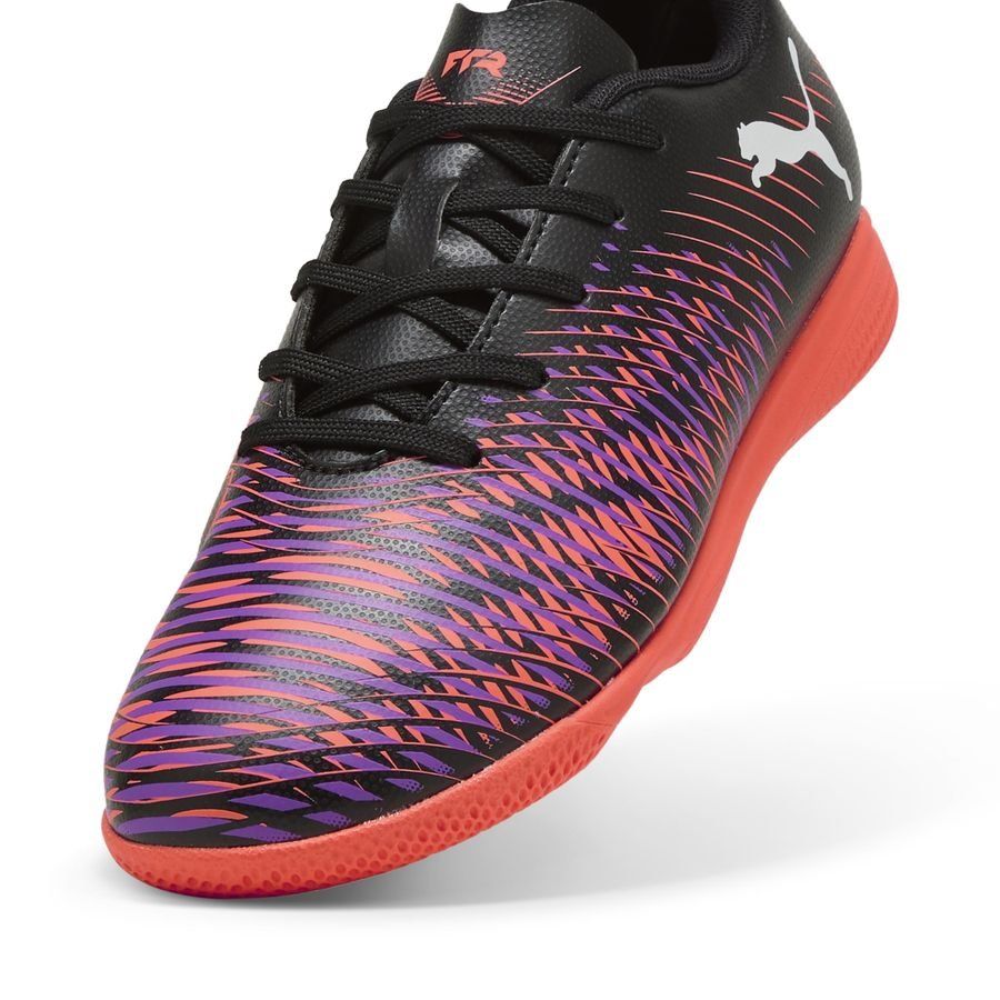 PUMA Future 8 Play IT Unlimited - Noir/Blanc/Glowing Red Enfant