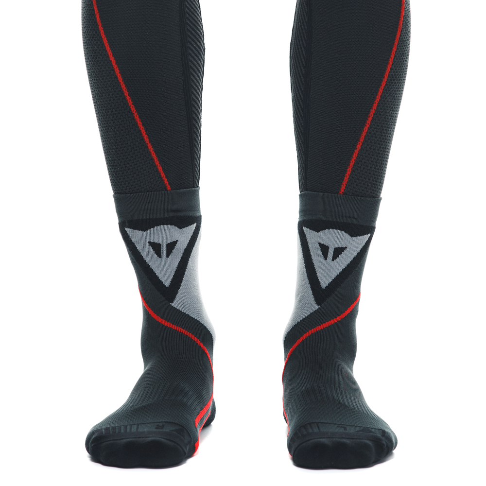 Dainese - Chaussettes Thermo Mid Noir / Gris / Rouge