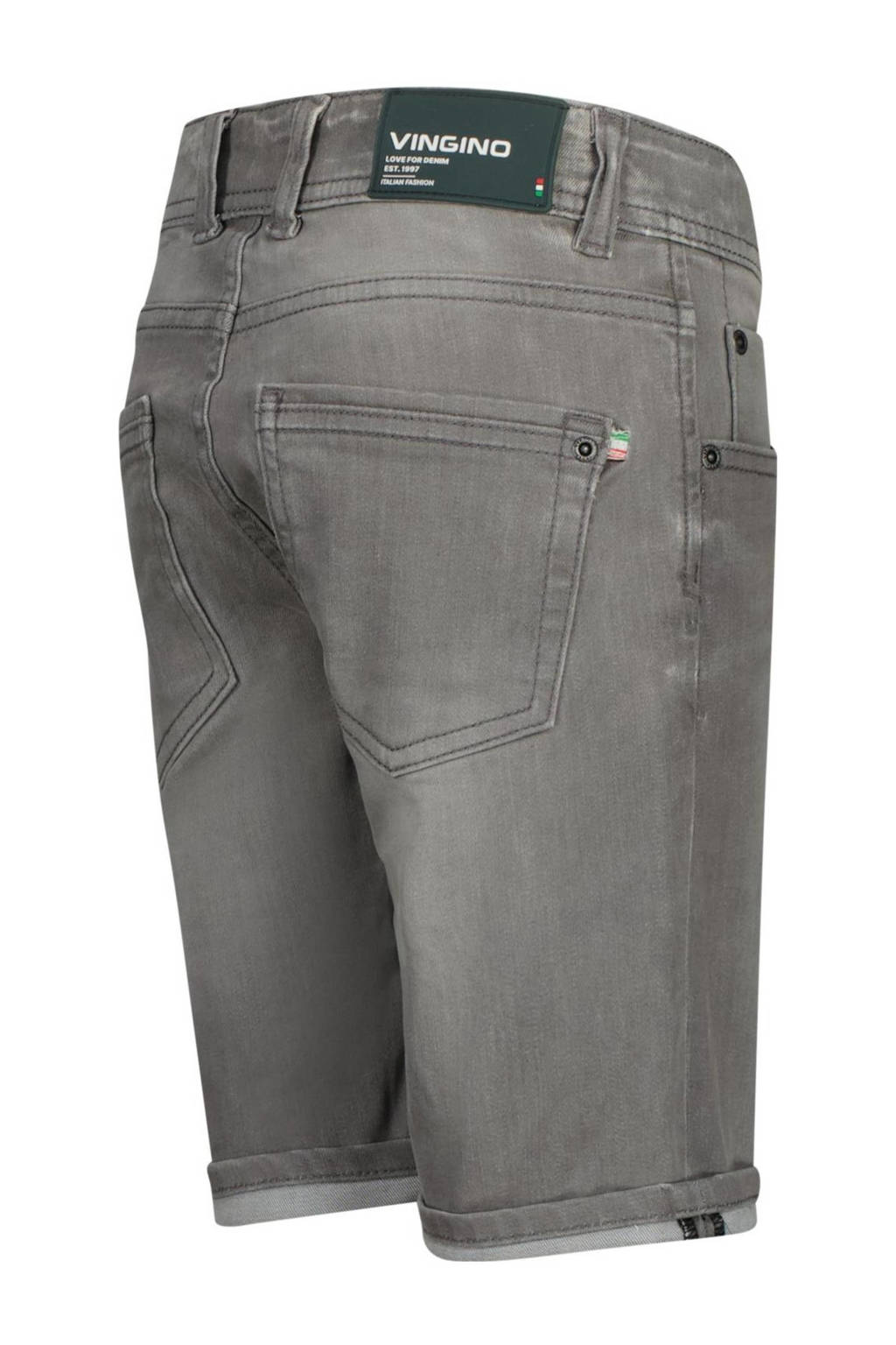 Vingino denim short Curzio light grey