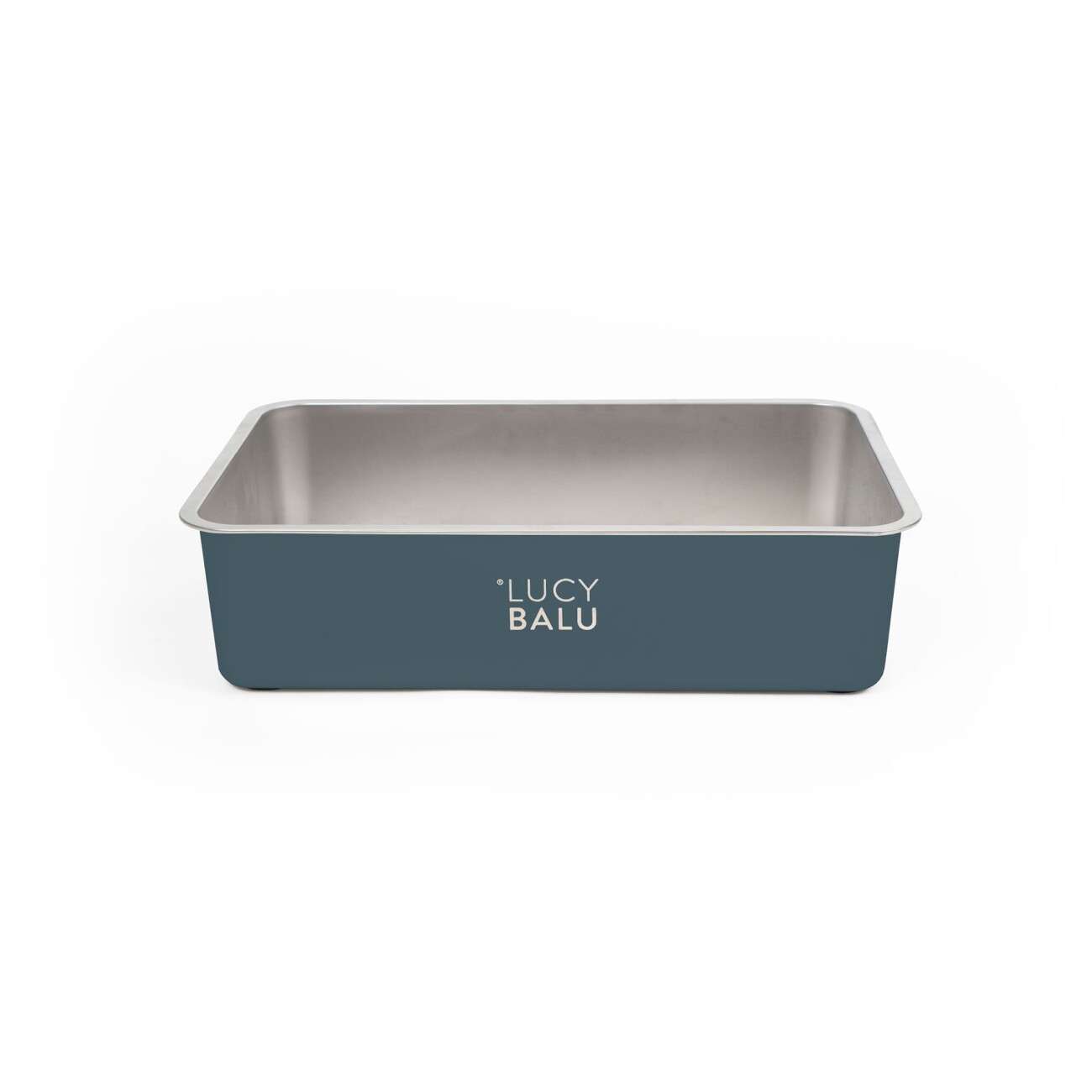 LucyBalu STEELOO Katzentoilette silber