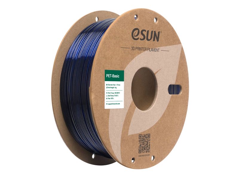 eSun Filament PET Basic Blau 1.75 mm 1 kg PET Basic Filament