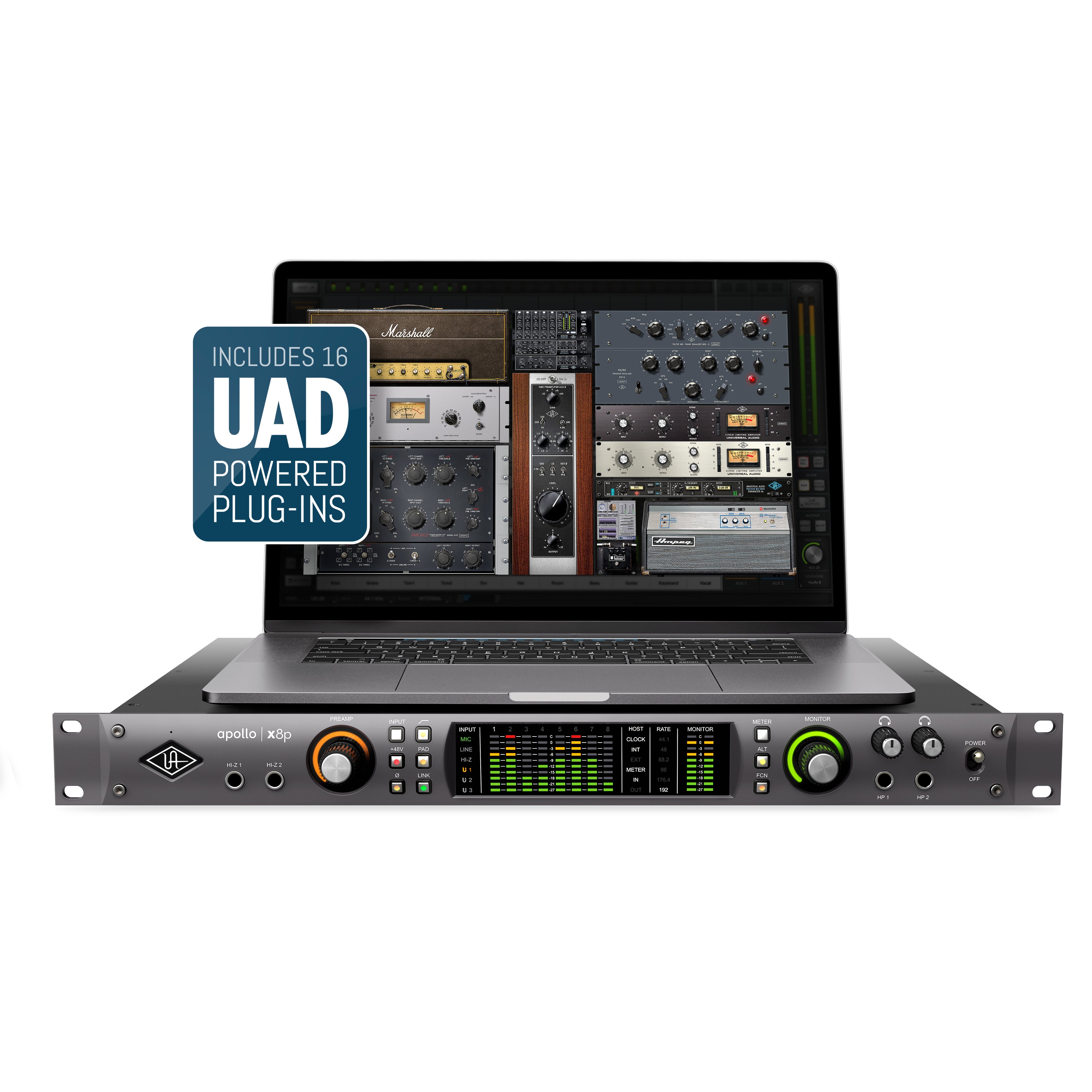 Universal Audio Apollo x8P Heritage Edition Thunderbolt 3 audio interface