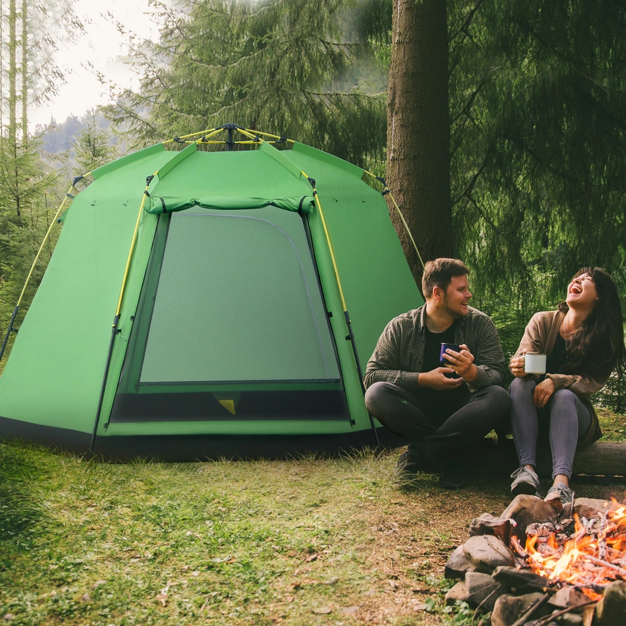 Outsunny Campingzelt mi Tragetasche grün