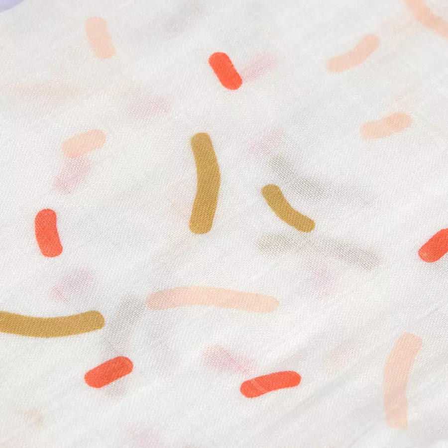 LÄSSIG Krabbeldecke Little Mateys Sprinkles Spicy Orange