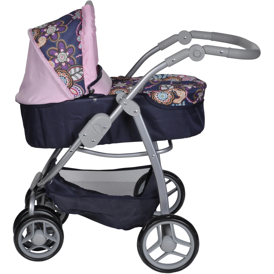 knorr toys® Puppenwagen Coco - blue flowers blau