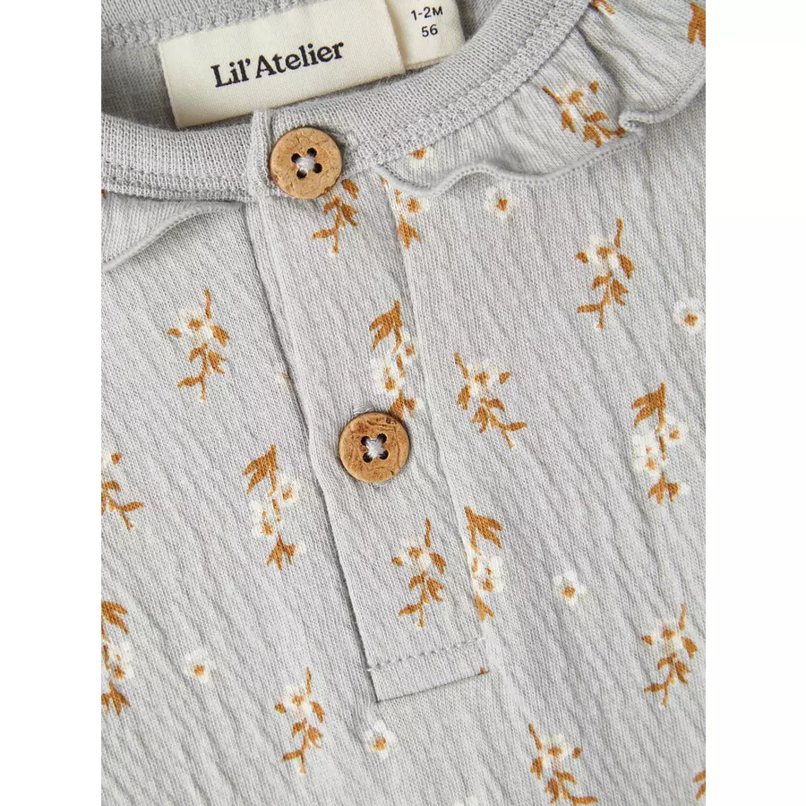 Lil'Atelier Langarmbody Nbfdida Harbor Mist