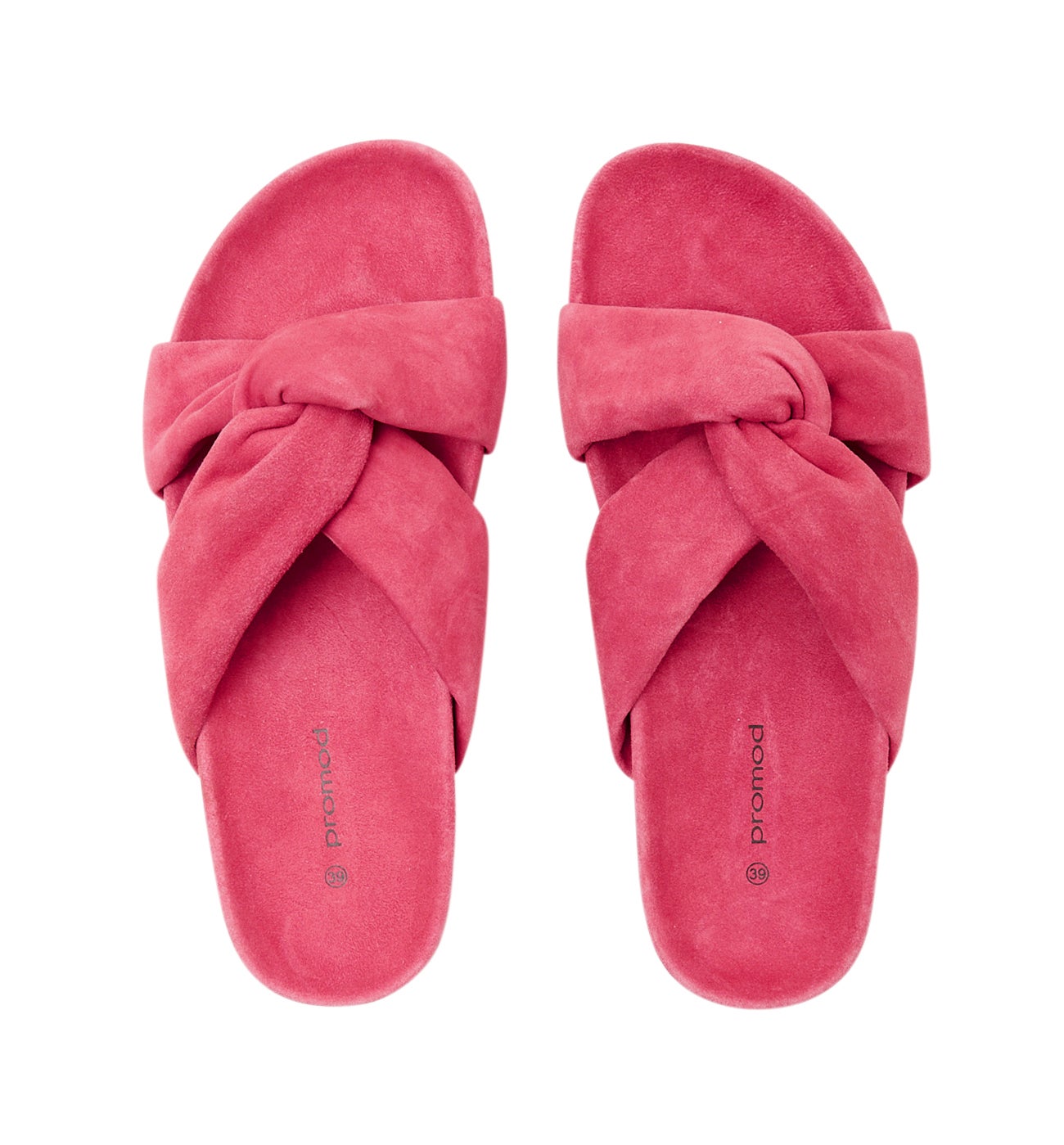 Sandales en cuir Femme - Rose fuchsia