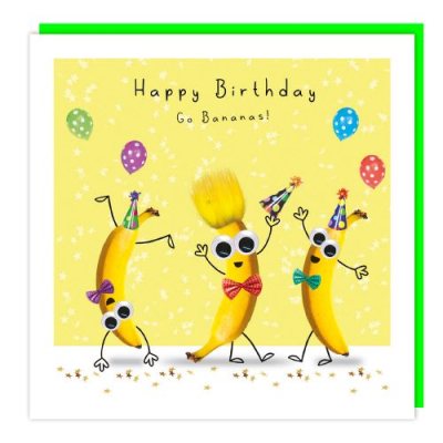 Go Bananas Happy Birthday Card