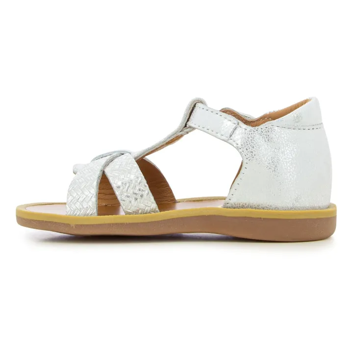 Pom d'Api Sandales Poppy Xexe | Argenté
