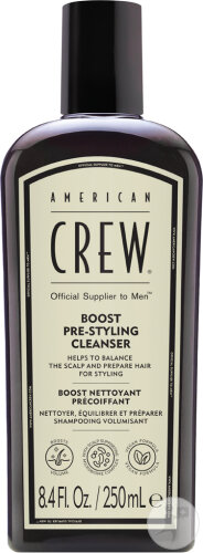 American Crew Boost Pre-Styling Cleanser Boost Nettoyant Précoiffant Shampoing Volumisant 250ml