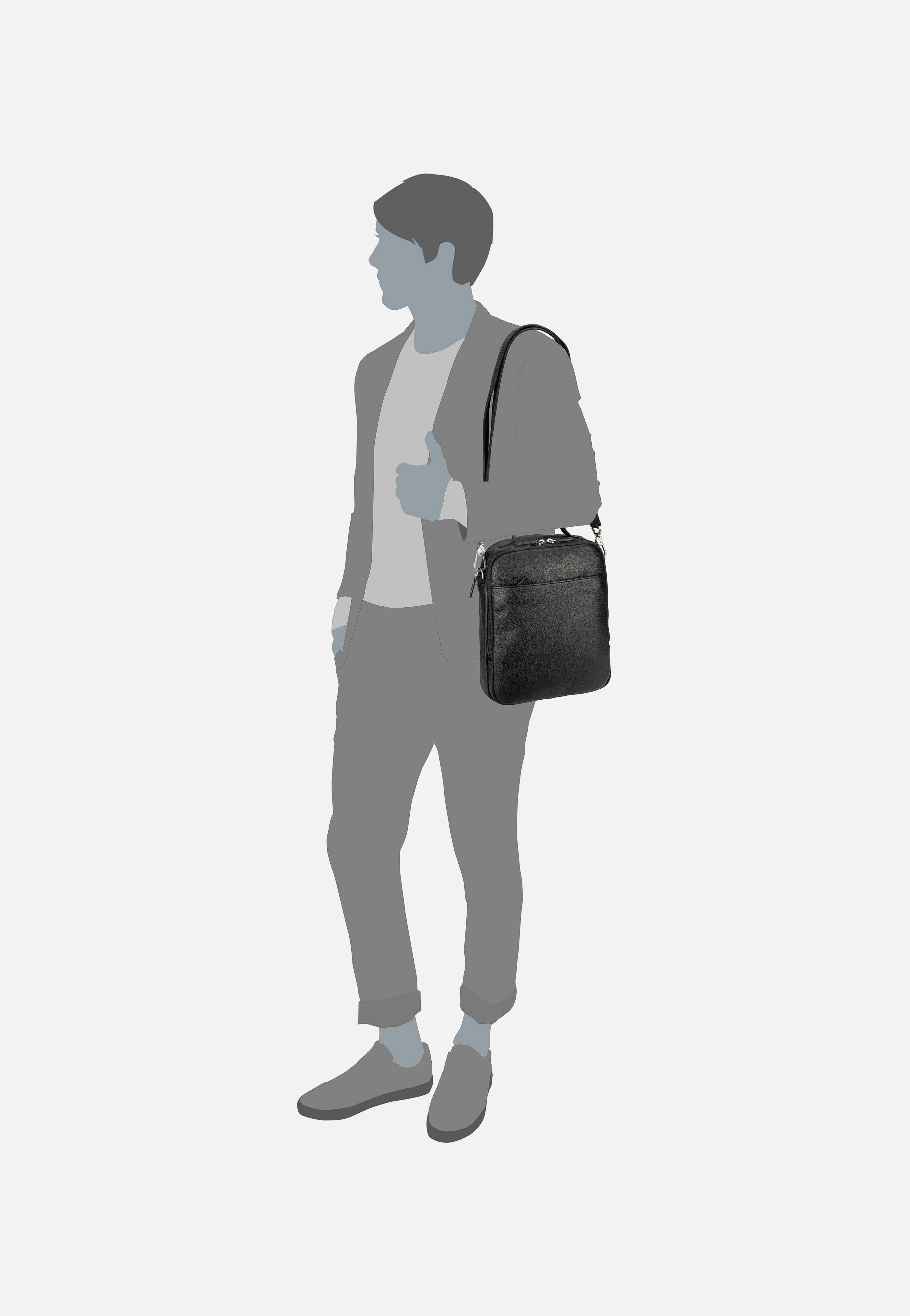 Milano 7213 Schwarz - Crossbody Bag