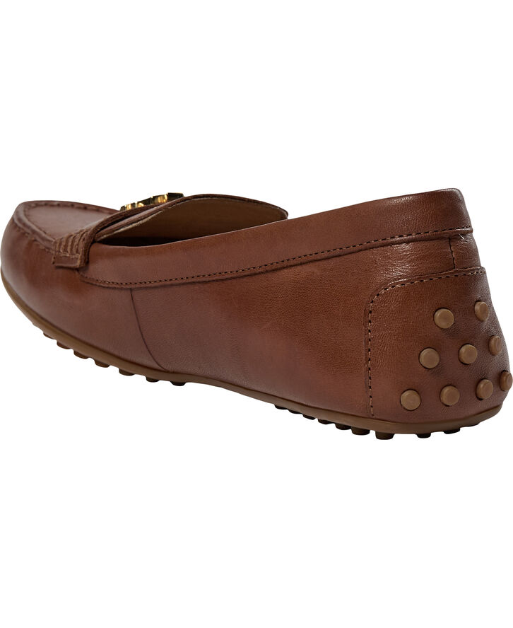 Lauren Ralph Lauren BURNISHED CALF-BARNSBURY-FL-CSL Deep saddle tan