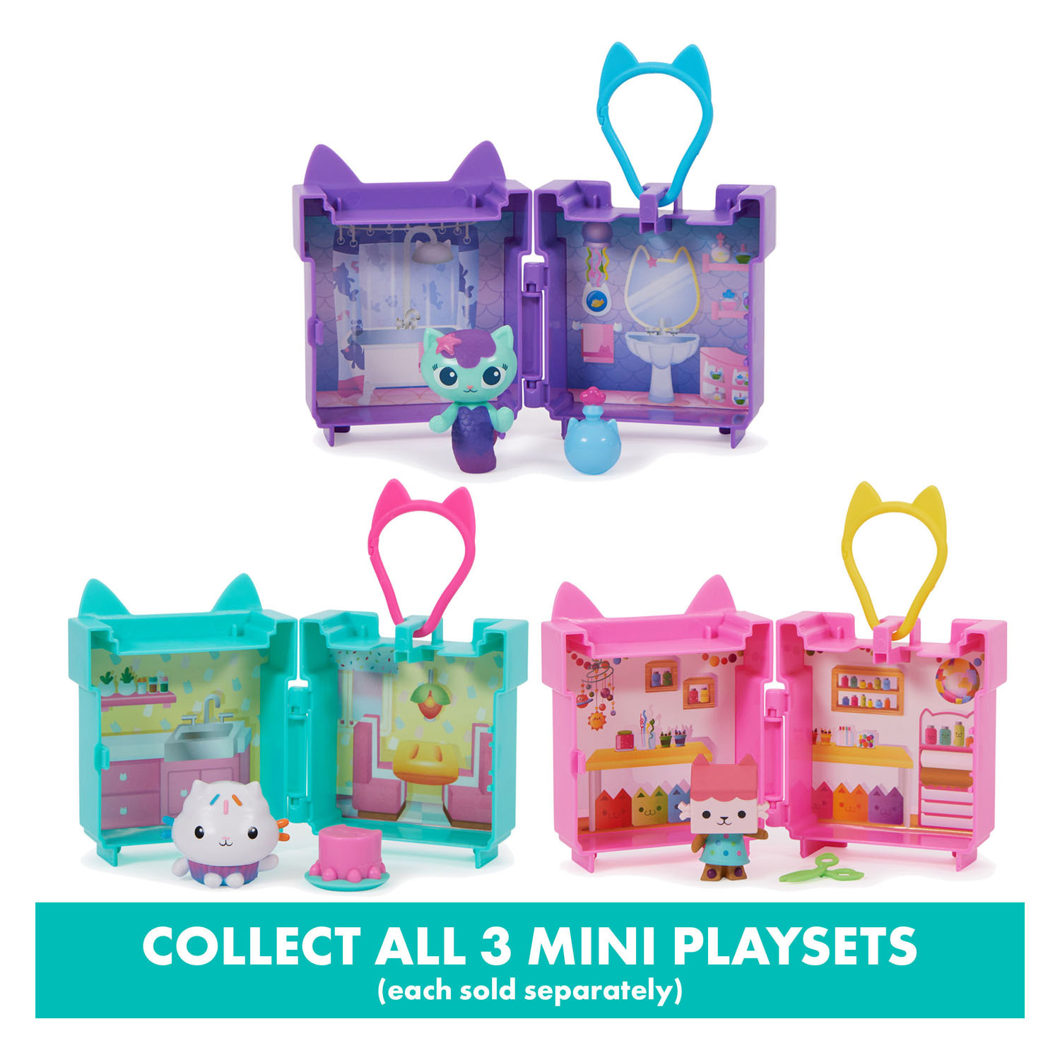 Gabby's Poppenhuis Baby Box Cat Speelfiguur Speelset met Clip