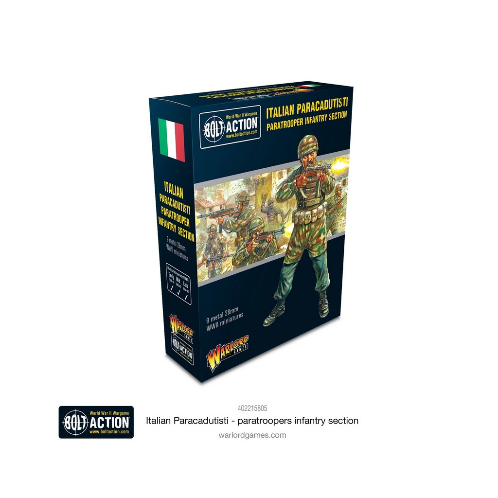 Bolt Action - Italian Paracadutisti Paratrooper Infantry Section